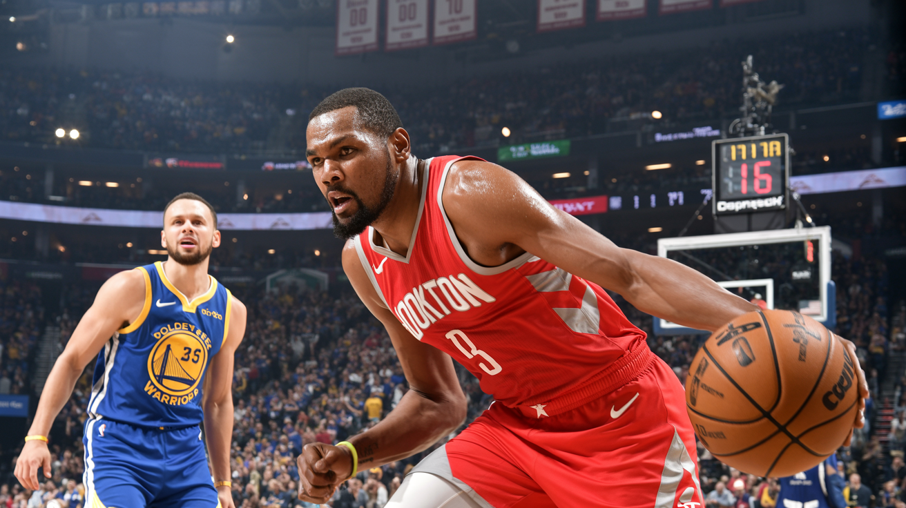Kevin Durant I Rockety Psują Powrót Stephena Curry’ego Po Kontuzji, Pokonują Warriors 117-116