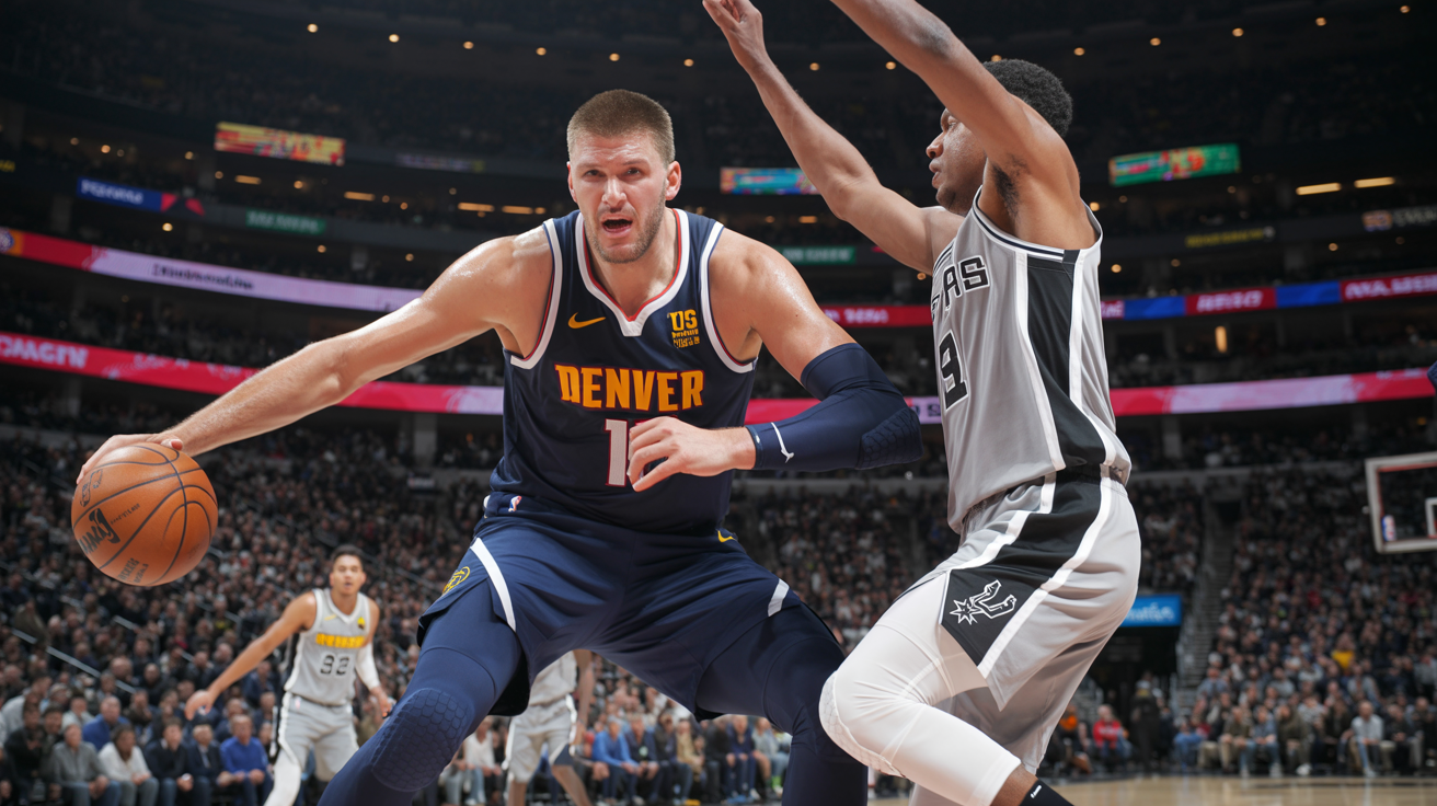 Rekordowe Nuggets Pokonują Spurs i Zabezpieczają Trzeci Miejsce Na Zachodzie