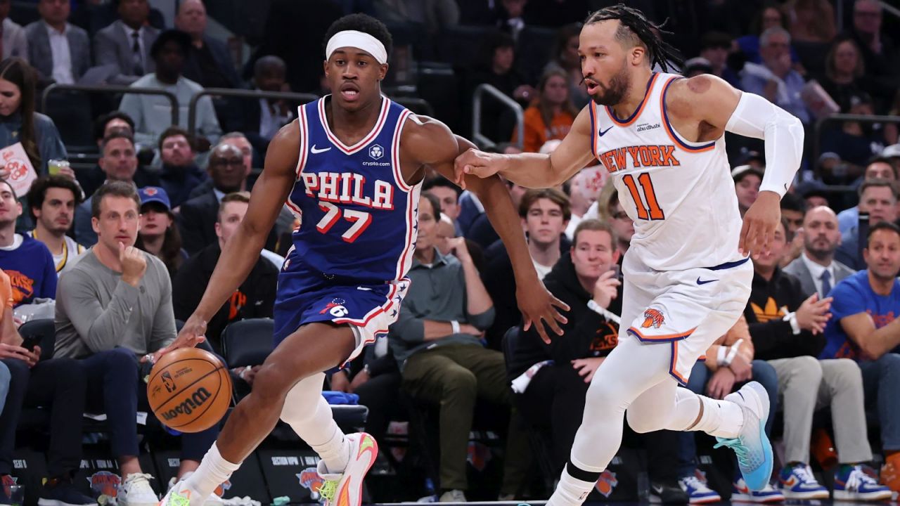 Starcie liderów: Maxey kontra Brunson