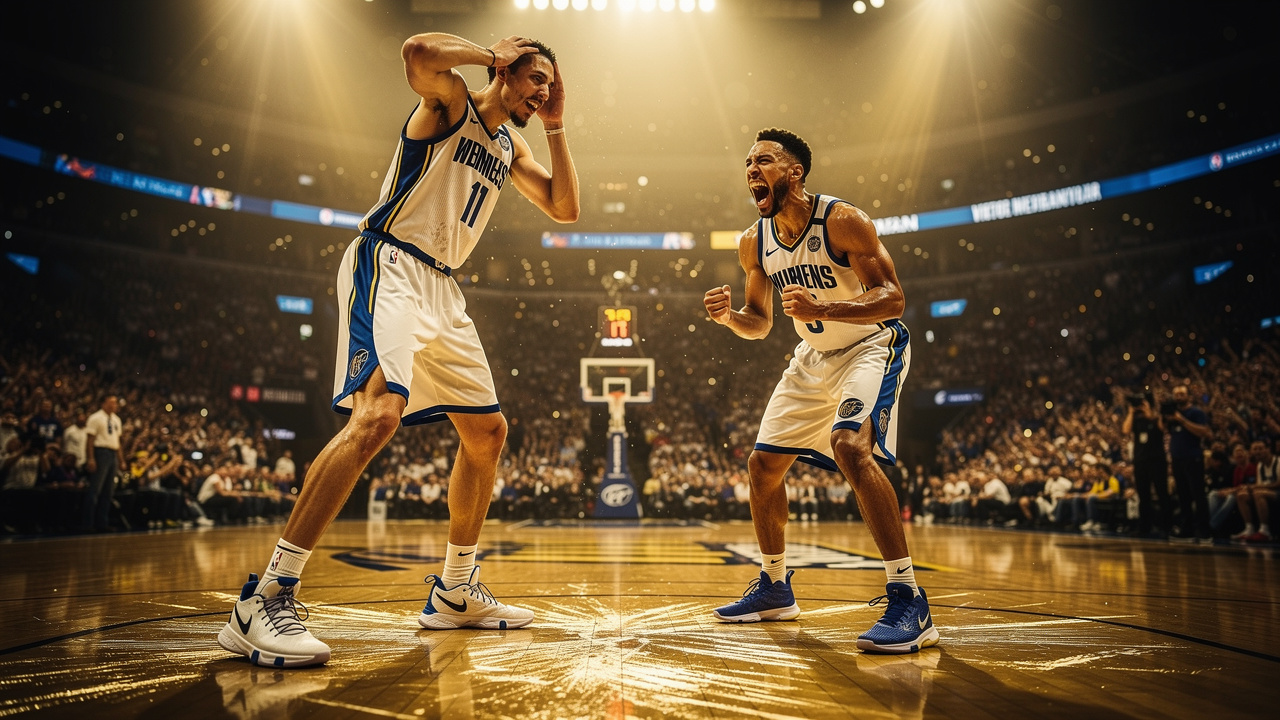 Dramatyczna końcówka w San Antonio: błąd Wembanyamy oddaje Knicks kontrolę nad finałami NBA