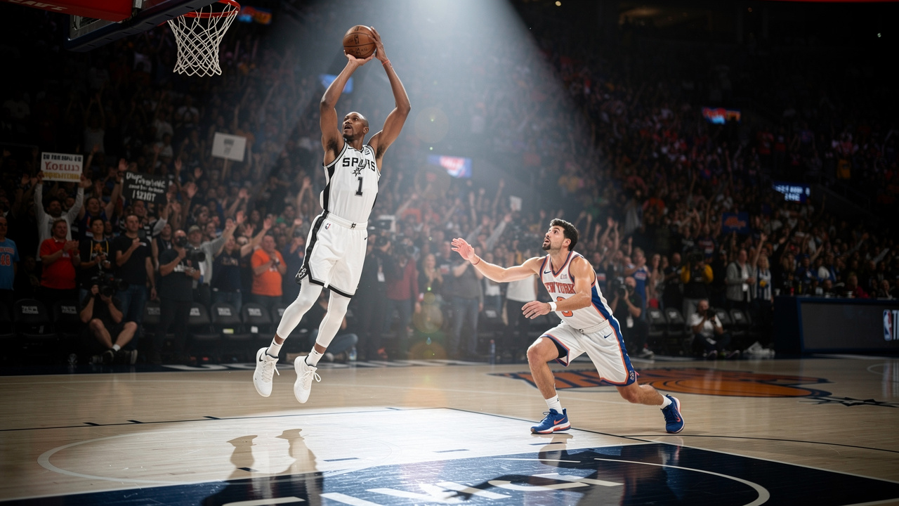San Antonio Spurs pokonali New York Knicks 115:111 – Wembanyama oddycha finałem, seria wraca do Teksasu